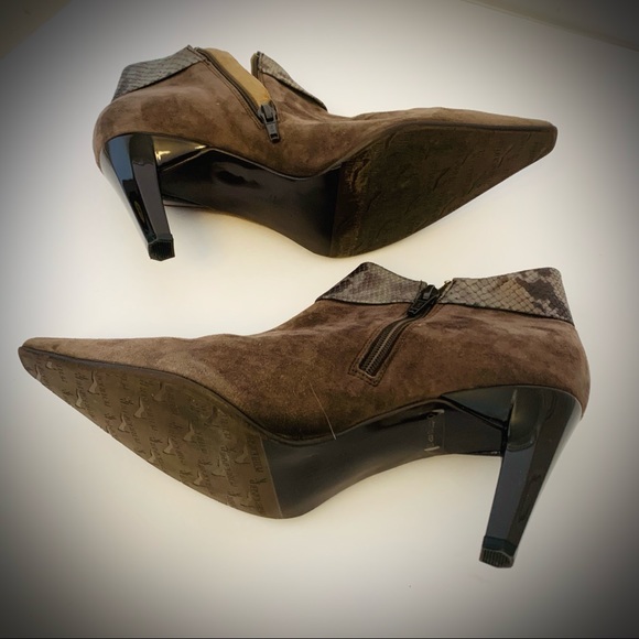 Suede with snake effect Bag and Boots - Picture 5 of 7